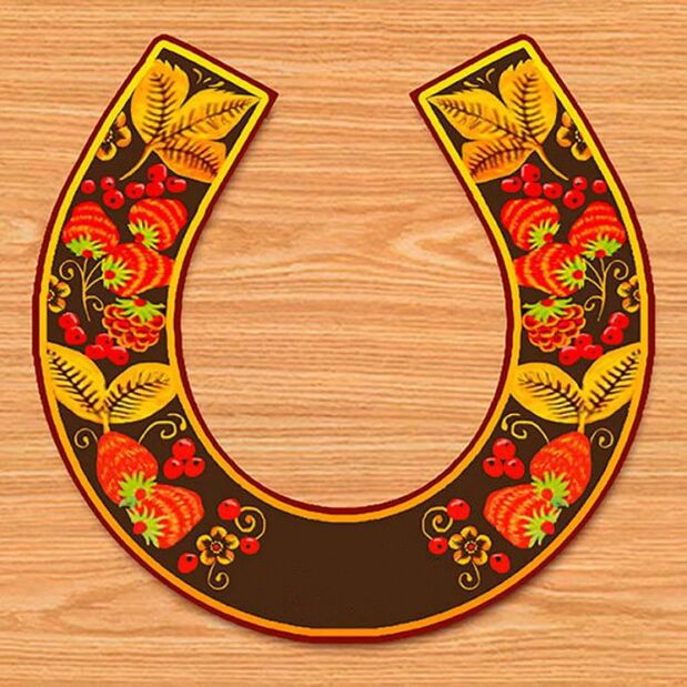 Attractive horseshoe for success and wealth