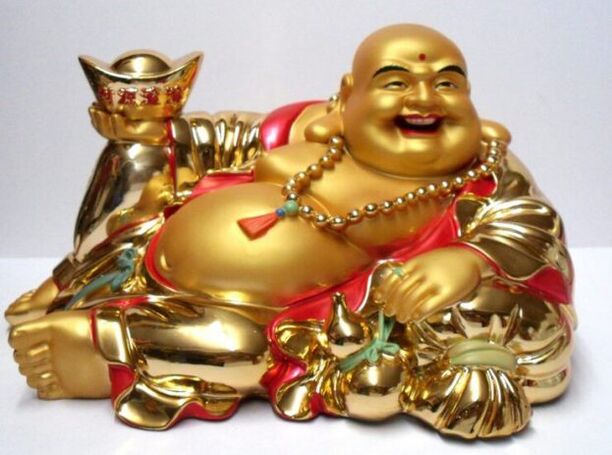 God Hotei is an effective amulet for wealth, luck and happiness